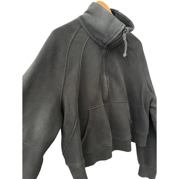 Lululemon Scuba Oversized Half-Zip Hoodie Black Size Medium/Large - Picture 9 of 12